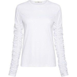 Tibi Mercerized Knit Ruched Top